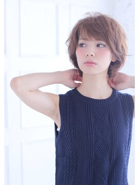 ヘアーズ ベリー 下大利店(hairs BERRY) BERRY_クールショート＿オーガニック＿ボブルフ＿ピンクベージュ