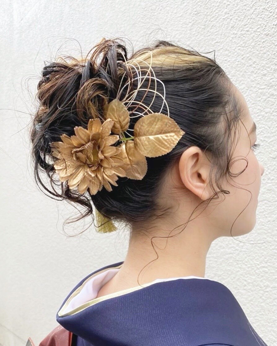 成人式、卒業式に！ヘアセット、アップ、髪飾り：L107602569｜ベル