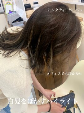 ノラキチジョウジ(NORA KICHIJOJI) #白髪をぼかすハイライト#細ーいハイライト#白髪染め