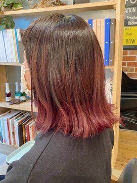 ロータス ヘアデザイン(LOTUS hair design.) ピンクグラデーション×guest style