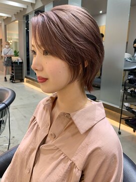 ロンド 表参道店(Lond) ミニウルフ ピンクベージュ ダブルカラー