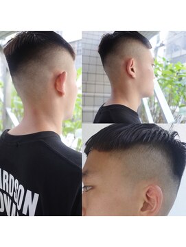 ビビト(bibito) bibito フェードカット メンズヘア 刈り上げショート 前髪