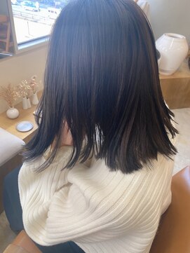 マロウ(mallow) 《花屋併設》抜け感ヘア/ぶつ切りミディアム@20代30代40代