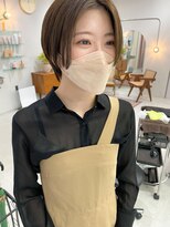 ヘアー アイス カンナ(HAIR ICI Canna)&nbsp;オリーブベージュのハンサムショート