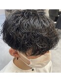 波巻きパーマ