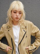 ブゾン(buZon)&nbsp;【buZon ブゾン】抜きっぱなし/ブロンドカラー/ミディアムウルフ