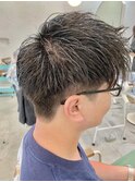 一足先に夏ヘア 艶アップバング