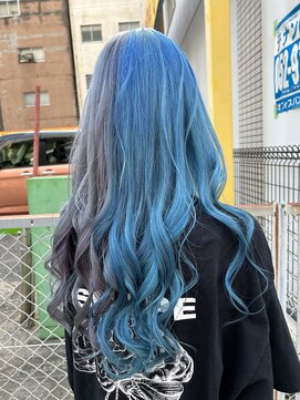 エルシャドール(EL-SHADDOLL) 《水色×シルバー》ハイトーンカラー ブリーチカラー