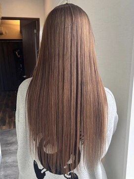 ミルヘアデザイン(mil hair design) ミルクティーベージュダブルカラーインナーカラーケアブリーチ