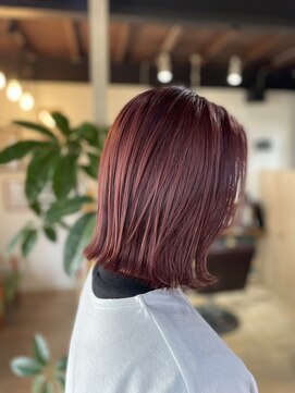 ヘア テテ(hair Tete) ダブルカラーでつくるピンクカラー