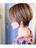 20代30代40代前下がりショートボブ丸みショート/下北沢