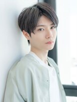 イオ 本厚木(io)&nbsp;メンズセンターパートカルマパーマアッシュブラックモテ髪