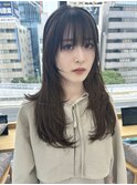 黒髪/ボブルフ/小顔/レイヤーカット/韓国レイヤー