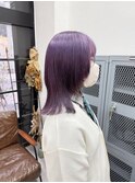 ラベンダー/ウルフカット