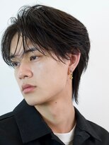 オーシャントーキョーオーバー 渋谷(OCEAN TOKYO OVER)&nbsp;マッシュセンターパートツーブロックフェザーパーマニュアンス