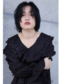 ＊前髪長め×アンニュイ黒髪オトナボブ＊