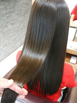 パッション 長町南店(PASSION)の写真/【縮毛矯正で髪質改善】お客様の髪質・理想に合わせて薬剤を選択☆憧れの美髪ストレートに!!《長町南》