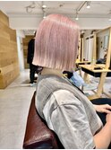 【Article二子玉川】大人ピンクベージュボブ