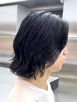 フィフスパーク(fifth PARK) 渋谷メンズミディアムメンズボブウルフ緩めスパイラルパーマ