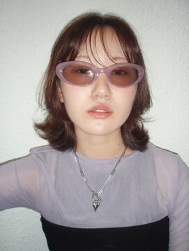 キジ(KIJI) ミディアムレイヤー/フェイスレイヤー/シースルーバング