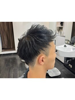 【平日19時まで受付】シーンに合わせてON/OFFの切り替えが可能。好印象な男前スタイルに★キッズカットも◎