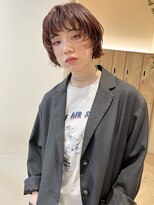 トリッカ 銀座(tricca)&nbsp;ボブウルフ/顔まわりレイヤー/外はねボブ/ニュアンスパーマ