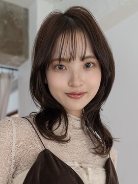 スミス 秋葉原(Smith) レイヤーカットハッシュカット顔まわりミディアムロング