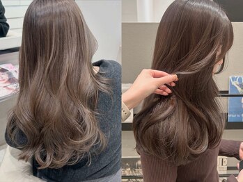 ケーツー あべのキューズモ－ル店(K-two)の写真/毛先まで潤うミディアムロングは【佐々木さん】に♪[レイヤーカット/縮毛矯正/酸性ストレート/髪質改善]
