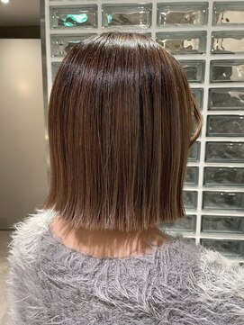 ボブ×ハイライト× URUGAMI☆髪質改善