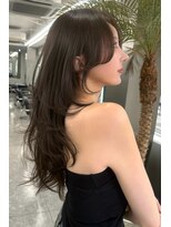 ランズ(LANDS)&nbsp;カーテンバング　レイヤーカット 【韓国ヘア 大阪 梅田】