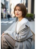 ショートボブ髪型20代30代40代50代前髪あり前髪なし面長丸顔越谷