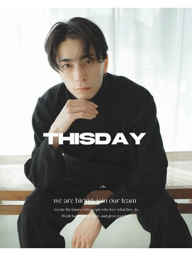 Thisday by nelke立川 　メンズカット/メンズパーマ/ブリーチ【3/1 NEW OPEN(予定)】 ニュアンスパーマ無造作パーマセンターパートツーブロック韓国