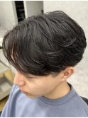 MEN'S HAIR/ブルーブラック/フェザーパーマ/錦糸町