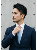 爽やかアップバング☆ビジネスメンズショート