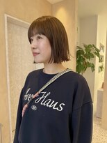 オン キャナルシティ博多前店(on) 【晴音】ブラウンベージュ/切りっぱなしボブ/30代