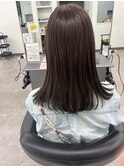 ラベンダーグレージュ　艶カラー　艶髪　大人女子