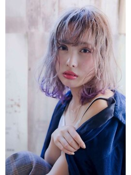 エース (ACE) ACE LA プラチナベージュ×フリンジバング