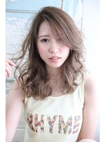 フェリシータ 緑地公園店(felicita) 斜めバング☆彡マーメイドアッシュエアリーカール