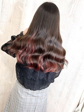 ラッズプラスエイチ(Lads+h) グラデーションカラーにみえるインナーカラー