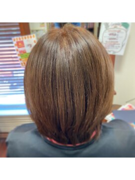 ヘアメイク ポコ ア ポコ(Hair make poco apoco) ナチュラルボブ［髪質改善］［生駒市美容室］［40代50代60代］