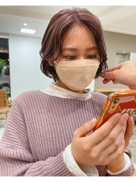 シンス(Since) ほわっと 柔らか  パープルベージュ