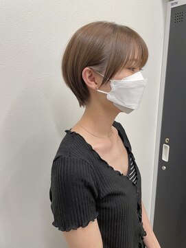 フレーム ヘア ルーム 天王寺駅前店(FRAME hair room) 耳掛けナチュラル小顔マッシュショート