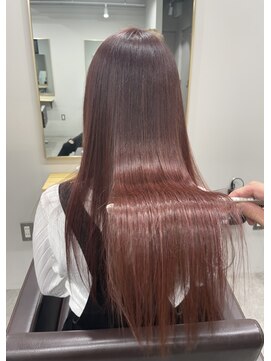 ユウル 横浜(juhl.) 髪質改善/縮毛矯正/ピンクベージュ/トリートメント/カラー/前髪