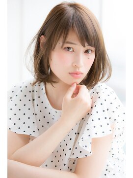 ラフ フロム ガーデン(Laf from GARDEN) 【Laf 岡本聡美】ナチュラル/大人ボブ/グレーベージュカラー