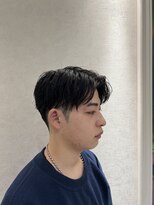 ヨシザワインク プレミアム 横浜 桜木町店(YOSHIZAWA Inc. PREMIUM)&nbsp;黒髪ツーブロックナチュラルツイストスパイラル