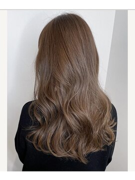 アースモード 亀戸店(EARTH Mode) 艶感★シースルーバング】韓国 髪型 大人可愛いウェーブ巻き髪