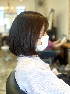 アーチ(ARCH) ロゼカラーの内巻きボブ【ARCH Sayaka】