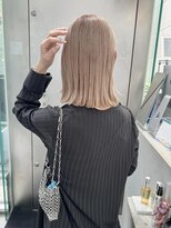 シェリ ヘアデザイン(CHERIE hair design)&nbsp;育み柔らかベージュ×ミディアムボブ◎
