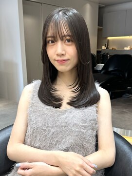 ロンド ロワール 門前仲町(Lond Loire) 韓国レイヤーカット/くびれ巻き/前髪顔周り/セミディ[門前仲町]