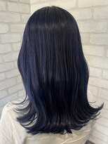 ルノン フィージュ(LUNON fieju)&nbsp;サファイアブルー/ダブルカラー/暗髪/髪質改善